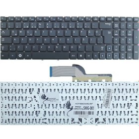 Resim Samsung Uyumlu NP300E5Z-A02TR, NP300E5A-S07TR Klavye (Siyah) 