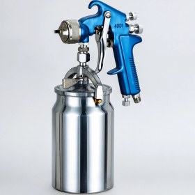 Resim 1000 ml 2.0 mm Alttan Depolu Boya Tabancası Hava Basınçlı Sprey Tabanca Metal Kupa Hazneli Boya Alet 