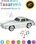 Resim Polygold Klasik Model Araba Kablosuz Hoparlör TF Kart USB Bluetooth FM Radyo Aux Destekli Bluetooth Speaker 