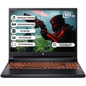 Resim ACER Nitro V16 Nh.qrvey.004-16 R5 8645hs 16 Aı Tops 16gb 512gb Ssd Rtx4050-6gb Dos 165hz 16'' Notebook 