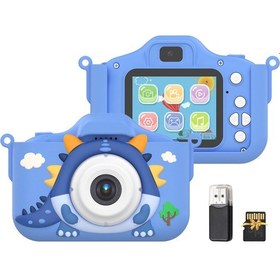 Resim Suofeng "çocuklar İçin 1080p Çift Lensli Dijital Fotoğraf Makinesi - 48mp, 2.0 Ips Ekran, Oyunlar Ve Usb Şarj" 112 Karakter 