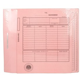 Resim Ful Color 06189 Lüks Mahkeme Dosyası Karton A4 50 Adet - Pembe 