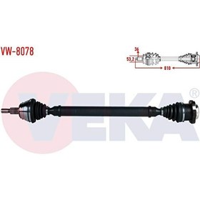 Resim Genel Markalar Komple Aks Sag Ön Volkswagen Golf Iv (1J1) 1.6i 16v (BCB) M-t Uzunluk 810mm 1997-2005 