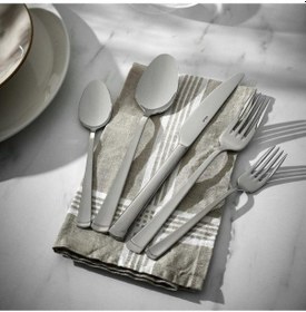 Resim Hisar Marmaris 72 Parça 12 Kişilik Çatal Kaşık Bıçak Takımı Çay Kaşıklı Gümüş 