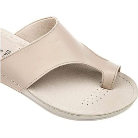 Resim Muya Ara Anatomik Parmak Arası Kadın Terlik Krem Krem 