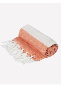 Resim Ege Esintisi Peştemal Plaj Havlusu 90x170 Cm Yumuşak Dokulu, Hızlı Kuruyan Üstün Kalite Turuncu 