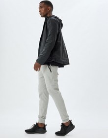 Resim Koton Spor Eşofman Altı Jogger Beli Bağcıklı Dikiş Detaylı Cepli Pamuk Karışımlı Gri Melanj 5wam40095nk Gri Melanj 