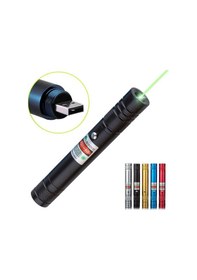 Resim Fithome 100mw Desen Başlıklı Usb Şarjlı Yeşil Lazer Pointer Tdrtr 