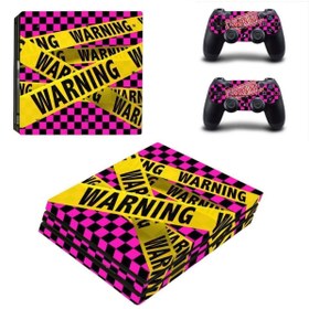 Resim Kt Grup Warning Playstation 4 Pro Uyumlu Full Sticker Kaplama 