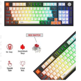 Resim Gameagle Strike Plus Mk-96x2abb Mekanik Işıklı Gamer Klavye 