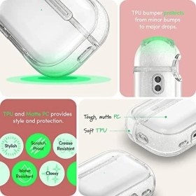 Resim TeknoKapsül Ciel By Airpods Pro (2.nesil) ile Uyumlu Kılıf Clear Glitter - ACS05332 