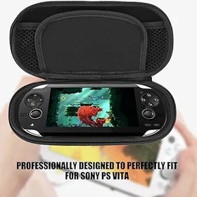 Resim ASHATA Carrying Case for PS Vita,Protective Hard Case Cover for PS Vita,Soft Black Bag Case Soft Protective Case for PS Vita,Travel Carry Cover Case Bag(Black) 