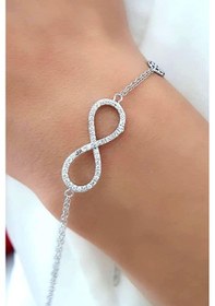 Resim Nazar Boncuğu Detayli Gümüş Bileklik 