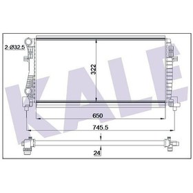 Resim KALE 355555 Su Radyatoru 26Mm(Vw: Golf VII 1.2Tsi 1.6 Tdi 12- /Audi: A3 12-/Skoda: Octavia III 1.6Tdi 12-/Seat 5Q0121251EB (WF755445) 