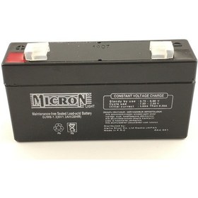 Resim 6V 1.3 Ah Mıcron Kuru Bakımsız Akü 