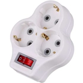 Resim Toptancı Amca Golyat Üçlü Priz Uzatma Kablosuz Uzatma Priz 3 lü Golyat Anahtarlı Işıklı 