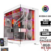 Resim GAMELİNE Pro x6 Ryzen 5 5500 32GB RAM 1TB M.2 Nvme Oyuncu Masaüstü Bilgisayar 