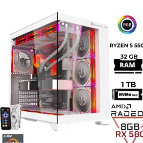 Resim GAMELİNE Pro x6 Ryzen 5 5500 32GB RAM 1TB M.2 Nvme Oyuncu Masaüstü Bilgisayar 