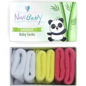 Resim Novibaby 3'lü Bambu Yenidoğan Bebek Çorabı I Spring I 0-6 Ay 