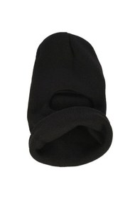 Resim Erkek Örgü Kar Maskesi Siyah-Siyah-Standart 