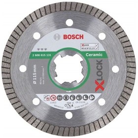 Resim Bosch X-Lock Best For Ceramic Extra Clean Turbo 115mm Elmas Kesme Diski - 2608615131 