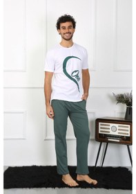 Resim Akbeniz Erkek Pamuk Penye Sevgili Kombini Pijama Takımı Beyaz 50127 Tek Takım-beyaz Beyaz 