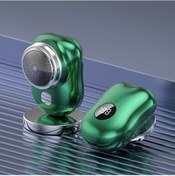 Resim Mını Tıraş Makinesi Elektrikli Su Yıkama Tıraş Makinesi Usb Şarj Taşınabilir Seyahat Araba Mini Erkek Tıraş Makinesi 2 Nesil P10 Yükseltme Dijital Ekran Yeşil 