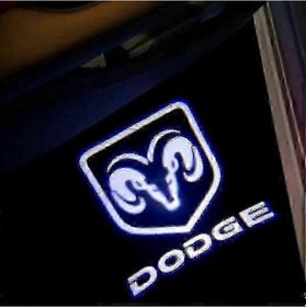 Resim Dodge Challenger Srt 4 Adet Kırmızı İle Uyumlu 2 Adet Led Kapı Aydınlatma Projektörü 