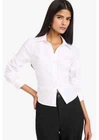 Resim Defacto Fitted Bengalin Uzun Kollu Gömlek Y3128az25auwt36 Beyaz 