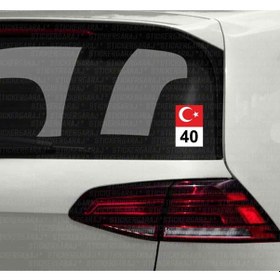 Resim Kırşehir 40 Il Plaka Sticker Ayyıldız Türkiye Etiket Stickerı 477679226 