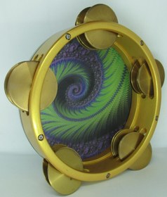 Resim Tef Tambourine Riq Marine W / Cymbals 