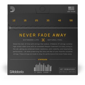 Resim Daddario XTAPB1256 Akustik Gitar Tel Seti | 12-56 - XT Phosphor Bronze 