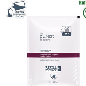 Resim The purest solutions refill ekolojik yedek paket- arındırıcı ve aydınlatıcı enzim kırmızı toz peeling 55 gr 