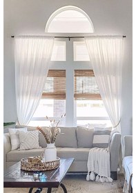 Resim 2 Adet Dekoratif Ahşap Boncuklu Perde Süsü Askısı 