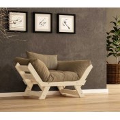 Resim Woodesk Adalar Masif Natural-Camel Renk Berjer CPT8142-140 