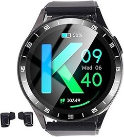 Resim VBESTLIFE Kulaklıklar Ile akıllı Saat, 2'den 1 Bluetooth Kulaklık Ve akıllı Saat, NFC Ile 1.39 inç HD Ekran Izleme, zamanlayıcı, Kronometre, Destek uygulaması Social 