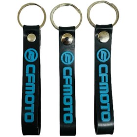 Resim Cfmoto Siyah Mavi 3 Adet Silikon Motosiklet Anahtarlık 