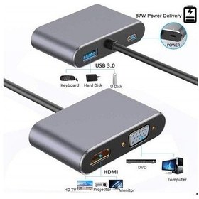Resim Daytona Fix Fc02 4In1 Usbc --Hubpd Hdmi+Vga+Usb 