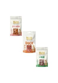 Resim Nutri Feline Mix Kedi Ödül Maması Seti 3x50g Somon + Ördek + Kuzu 