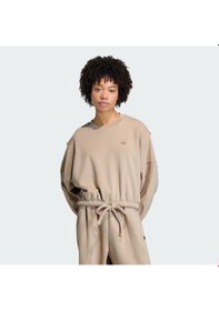 Resim Adidas Oversized Crewneck Kadın Sweatshirt C-adıkc8866b30a00 Bej 