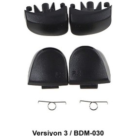 Resim Ps5 Tetik Seti V3 Uyumlu Bdm-030 Omuz Tuşu L1 R1 L2 R2 Ps5 Yedek Parça Kol Tamiri Siyah 
