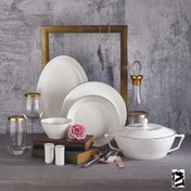 Resim Korkmaz Lines Collection 58 Parça Yuvarlak Yemek 
