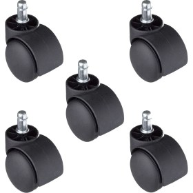 Resim Ofis Mobilyası Tekerleği Pim Bağlantılı Ofis Koltuk Tekerleği 5 Adet 