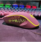 Resim Techbloom Pembe Hot Satış Kablolu Oyun Faresi Ergonomik Tasarım 7 Renkli Aydınlatma Usb Bağlantılı Laptop Ve Pc Uyumlu - 