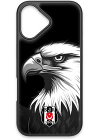 Resim Beşiktaş Büyük Kartal Cam Telefon Kılıfı - iPhone 17 