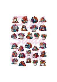Resim Suluboya Yün Yumakları Seti, Bullet Journal, Scrapbook, Planlayıcı, Ajanda, Sticker Seti Diğer 