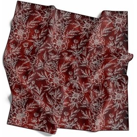 Resim İpekal Mono Organik Pamuk Eşarp - 06248 Bordo 