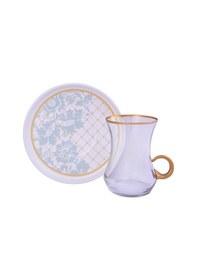 Resim Lıvıano Kulplu Çay Takımı 12 Parça Lily Ars 2051 Çok Renkli 