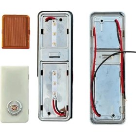 Resim Ahmet Otomotiv (2 Adet) Cadillac Gazetelik Turuncu-Beyaz Çiftcam 12V-24V 