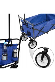 Resim Bahçem Katlanabilir 4 Tekerlekli Bahçe Arabası Deluxe Mavi Fwb-009a-mavi 